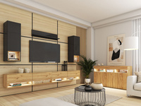 Schwarz || Craft Gold Eiche